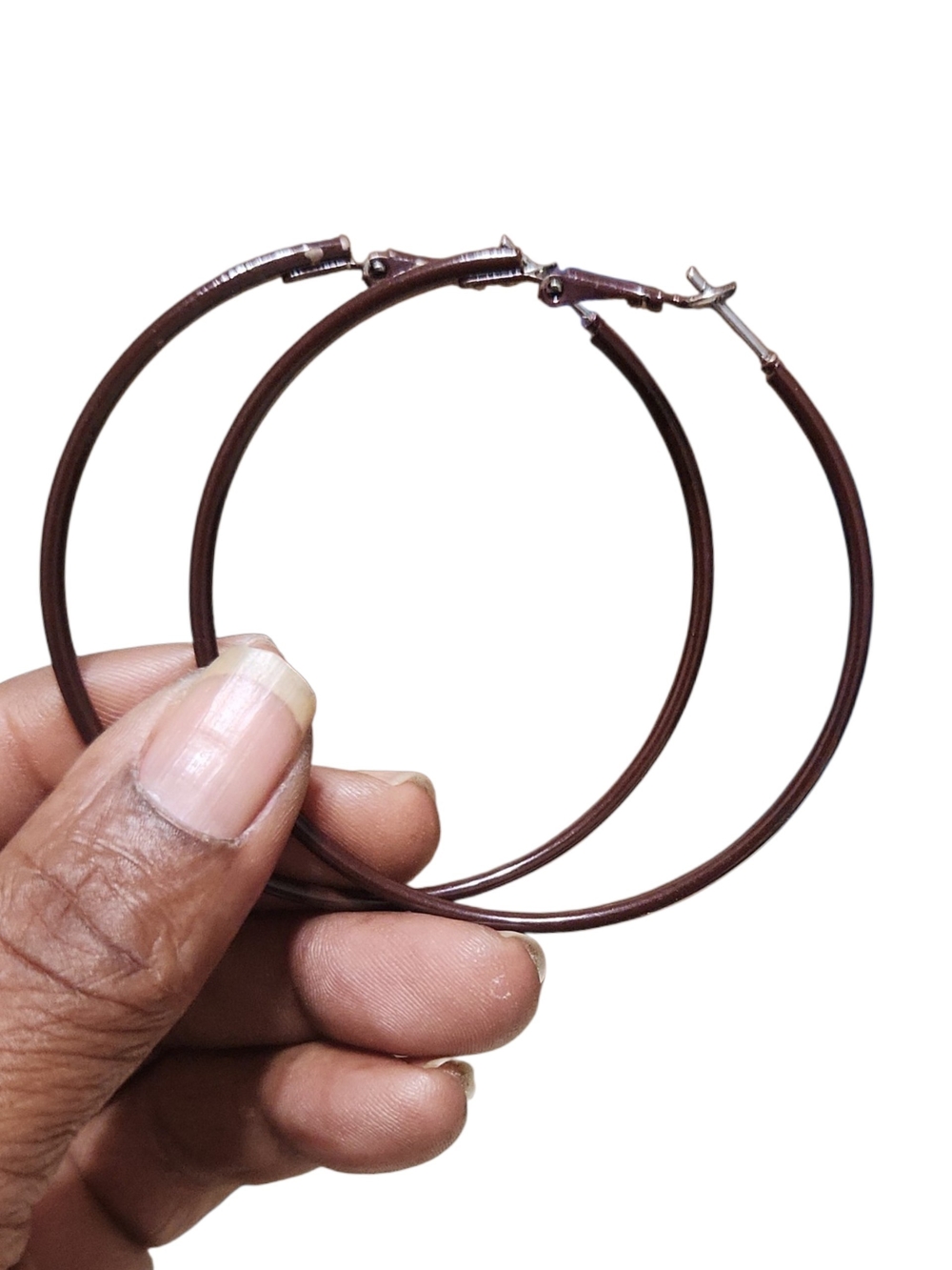 Brown Hoop Earrings - Classic Women’s Hoops